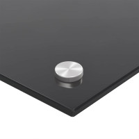 Produktbild för Köksskydd 2 pcs Svart 90 x 40 cm härdat glas