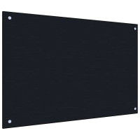 Produktbild för Köksskydd 2 pcs Svart 90 x 50 cm härdat glas