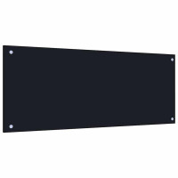 Produktbild för Köksskydd 2 pcs Svart 100 x 40 cm härdat glas