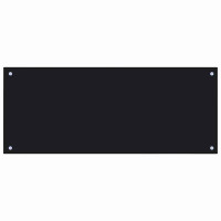 Produktbild för Köksskydd 2 pcs Svart 100 x 40 cm härdat glas
