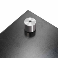 Produktbild för Köksskydd 2 pcs Svart 100 x 50 cm härdat glas