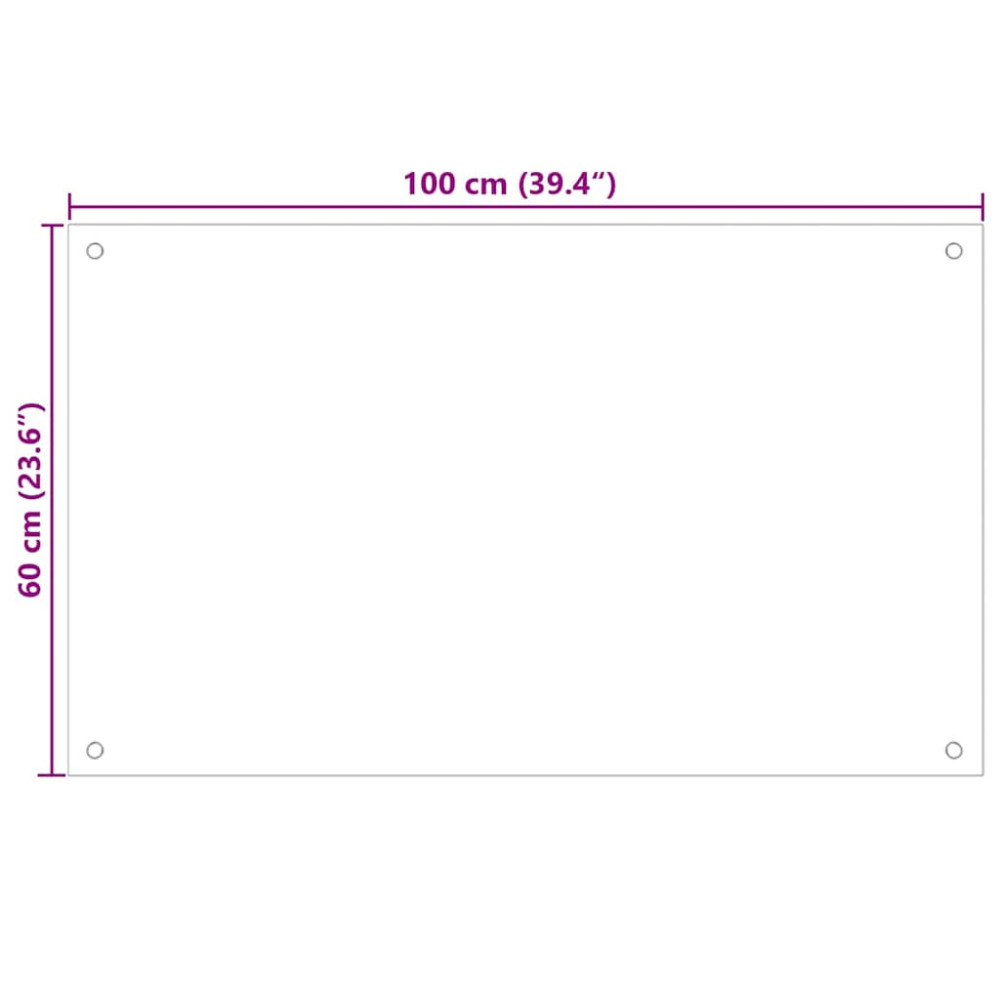 Produktbild för Köksskydd 2 pcs Svart 100 x 60 cm härdat glas