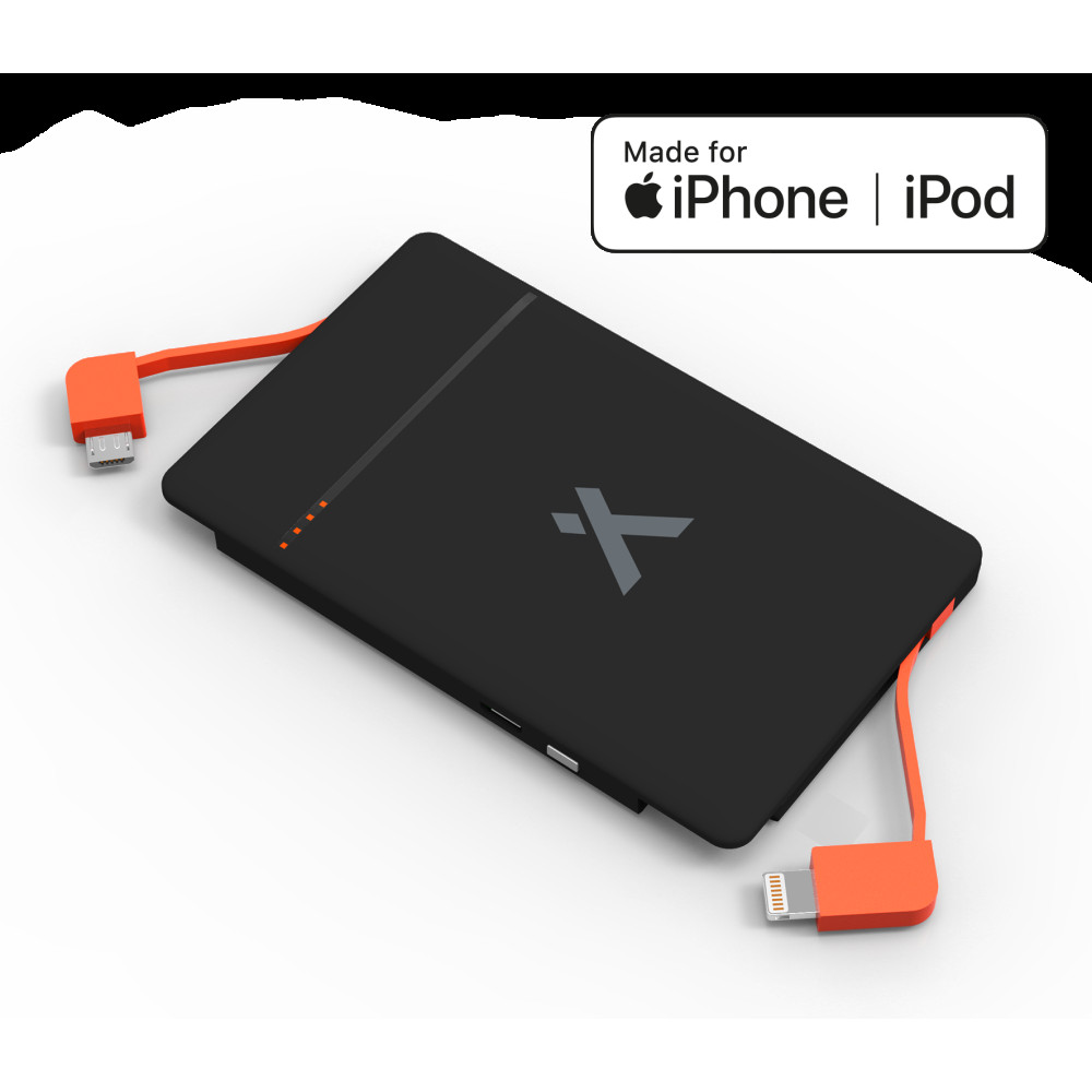 Produktbild för Bear Grylls 3000mAh Power Bank with Built-in Lightning & Micro USB Cable