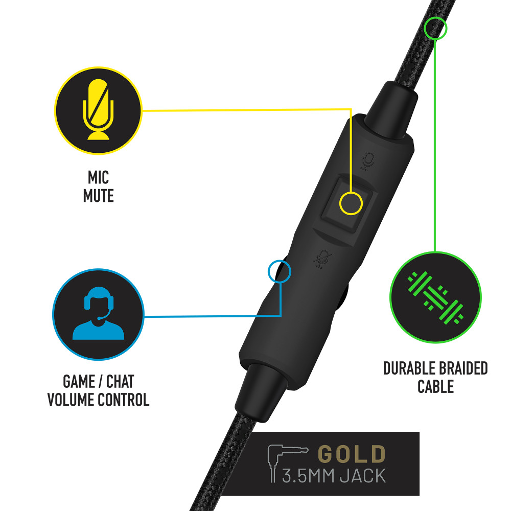 Produktbild för Stealth C6-100 Light Up Gaming Headset for  XBOX, PS4/PS5, Switch, PC