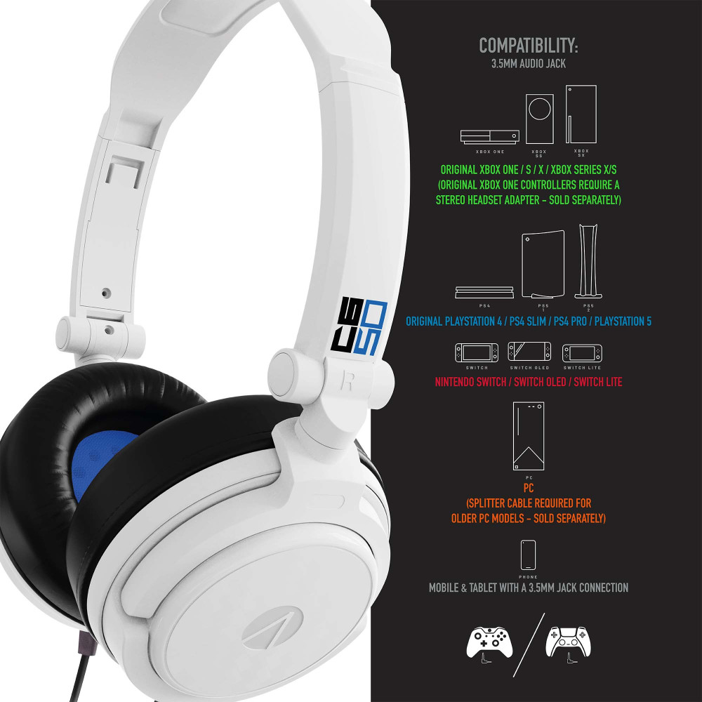 Produktbild för Stealth C6-50 Gaming Headset for PS4/PS5, XBOX, Switch, PC - Blue/White