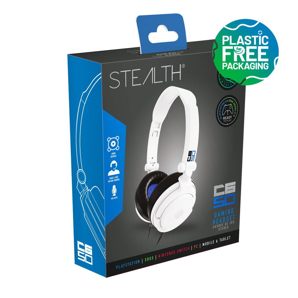 Produktbild för Stealth C6-50 Gaming Headset for PS4/PS5, XBOX, Switch, PC - Blue/White