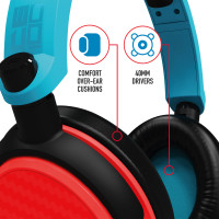 Produktbild för Stealth C6-100 Gaming Headset for Switch, XBOX, PS4/PS5, PC - Neon Blue/Red