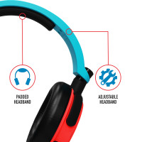 Produktbild för Stealth C6-100 Gaming Headset for Switch, XBOX, PS4/PS5, PC - Neon Blue/Red