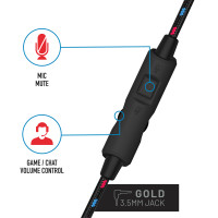 Produktbild för Stealth C6-100 Gaming Headset for Switch, XBOX, PS4/PS5, PC - Neon Blue/Red