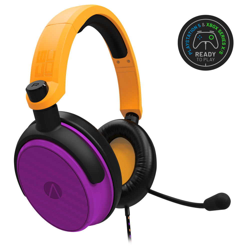 Produktbild för Stealth C6-100 Gaming Headset for Switch, XBOX, PS4/PS5, PC - Neon Orange/Purple