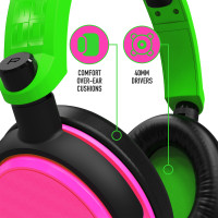 Produktbild för Stealth C6-100 Gaming Headset for Switch, XBOX, PS4/PS5, PC - Neon Green/Pink