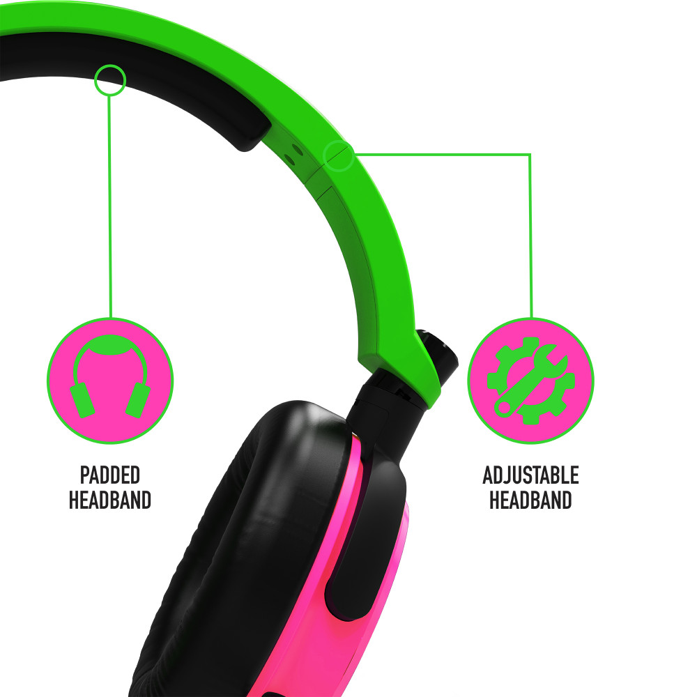 Produktbild för Stealth C6-100 Gaming Headset for Switch, XBOX, PS4/PS5, PC - Neon Green/Pink
