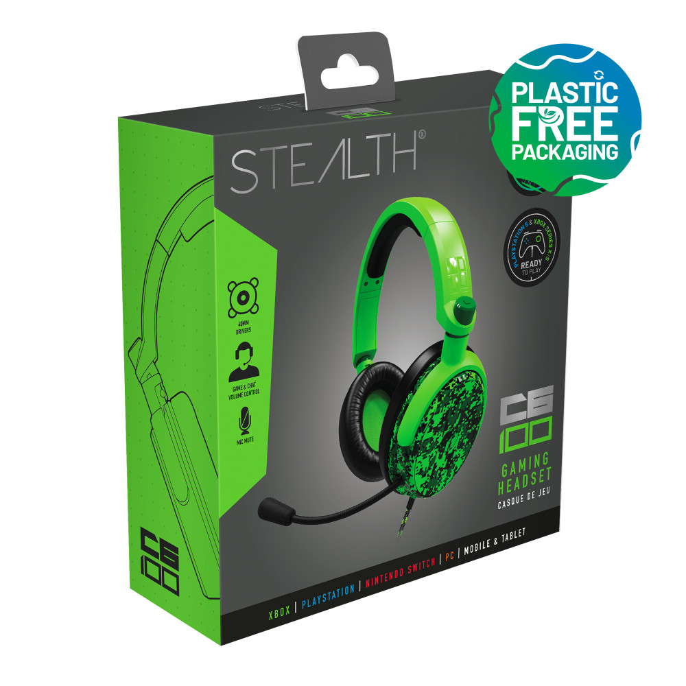 Produktbild för Stealth C6-100 Gaming Headset for  XBOX, PS4/PS5, Switch, PC - Digital Green
