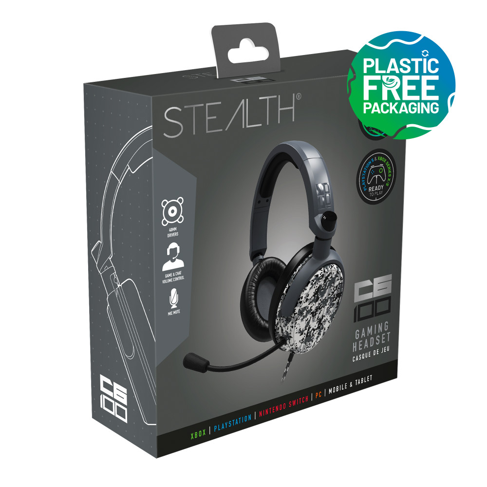 Produktbild för Stealth C6-100 Gaming Headset for  XBOX, PS4/PS5, Switch, PC - Digital Grey