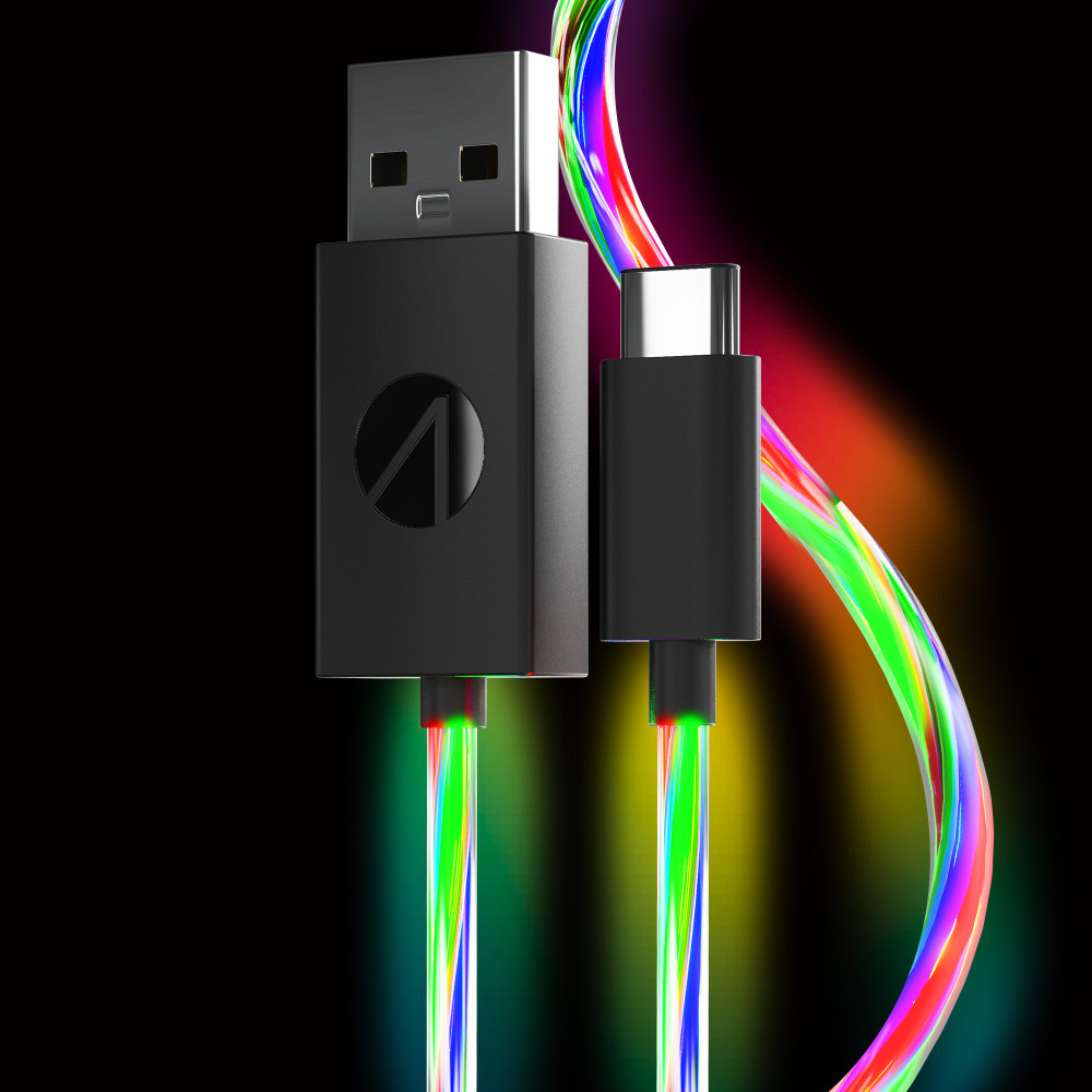Produktbild för Stealth Light Up Charging Cables Multiformat - 2m Twin Pack