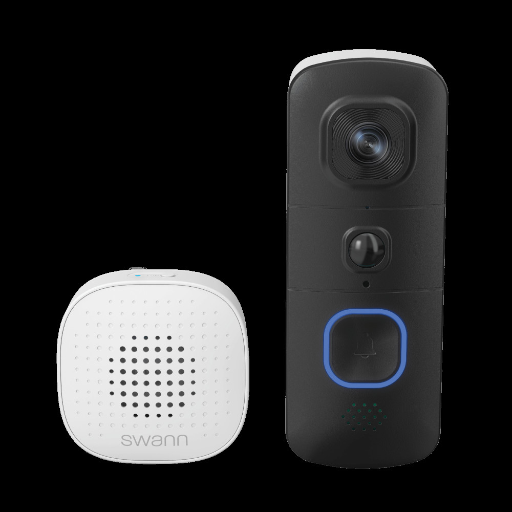 Produktbild för Swann EVO Trådlös Videodörrklocka med SwannShield AI röstassistent