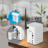 Produktbild för Swann MaxRanger4K™ 2-Pack Trådlös Kamera Övervakningssystem inkl 64GB SD Card Hub