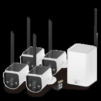 Produktbild för Swann MaxRanger4K™ 4-Pack Trådlös Kamera Övervakningssystem inkl 64GB SD Card Hub
