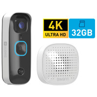 Produktbild för Swann Buddy4K Videodörrklocka med SwannShield AI röstassistent