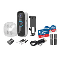 Produktbild för Swann Buddy4K Videodörrklocka med SwannShield AI röstassistent