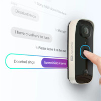 Produktbild för Swann Buddy4K Videodörrklocka med SwannShield AI röstassistent