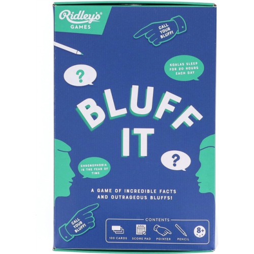 CHRONICLE GIFT/STATIONERY BLUFF IT TRIVIA GAME (häftad, eng)