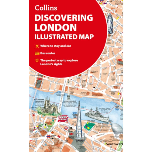 HarperCollins Publishers Discovering London Illustrated Map