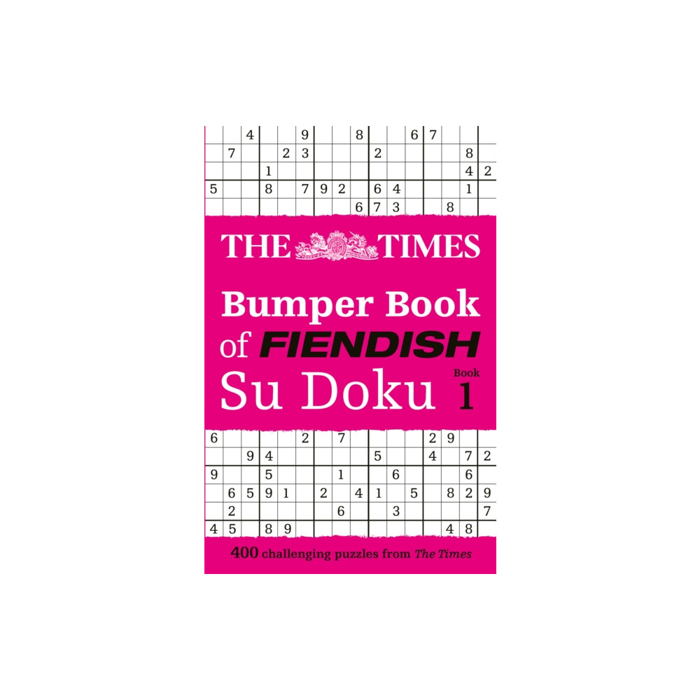 Produktbild för The Times Bumper Book of Fiendish Su Doku book 1 (häftad, eng)
