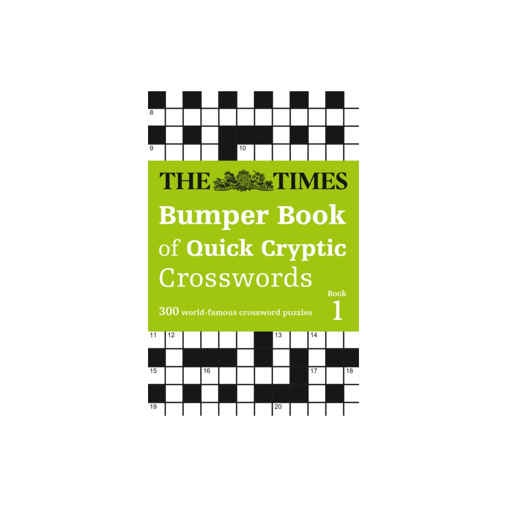 Produktbild för The Times Bumper Book of Quick Cryptic Crosswords book 1 (häftad, eng)