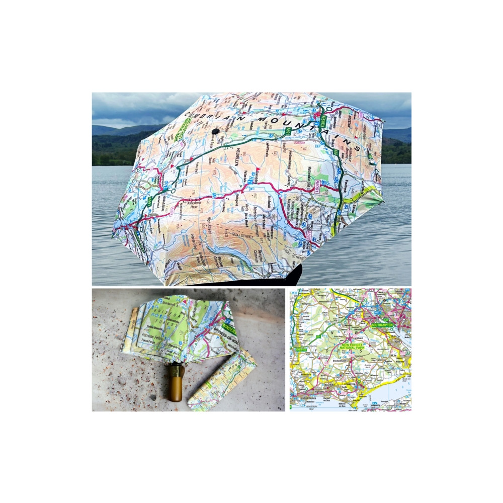 Produktbild för OS Map Premium Umbrella - New Forest National Park