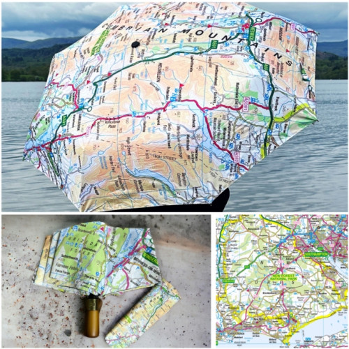 The Sugar Shed OS Map Premium Umbrella - New Forest National Park