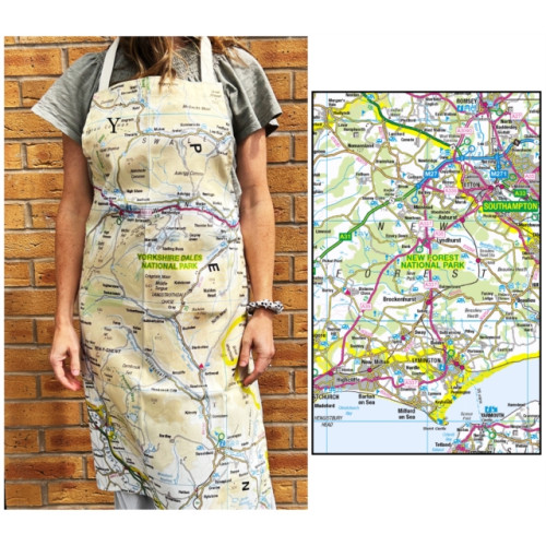 The Sugar Shed OS Map Adult Apron - New Forest National Park
