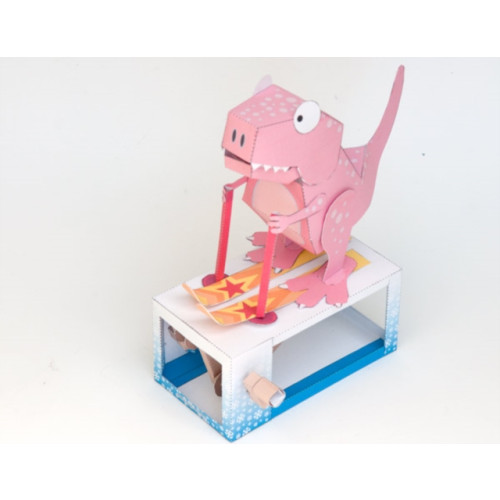 GO ON MAKE ME Ski Rex -Rob Ives Paper Animation Kit