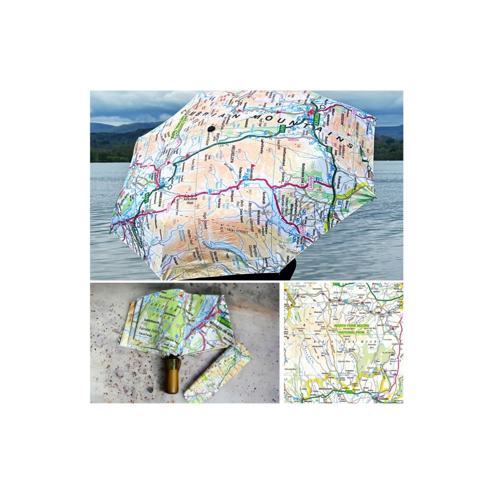 Produktbild för OS Map Premium Umbrella - North York Moors National Park