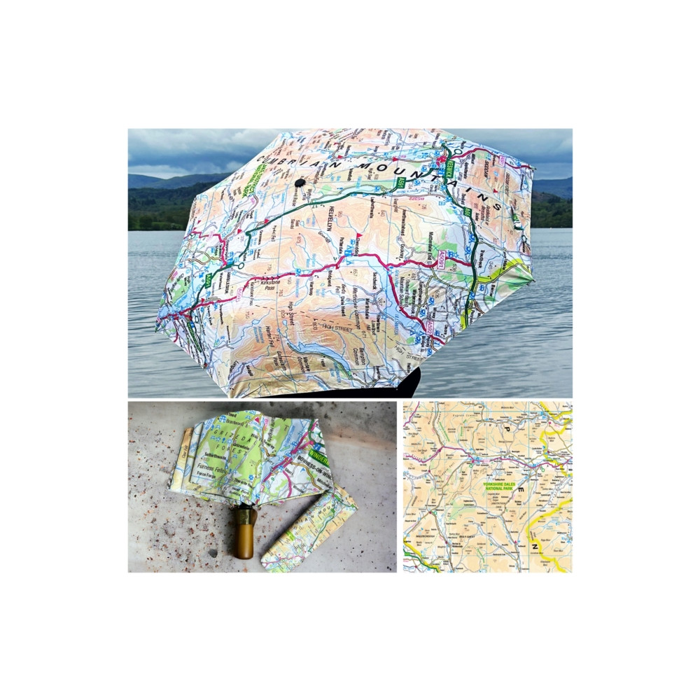 Produktbild för OS Map Premium Umbrella - Yorkshire Dales National Park