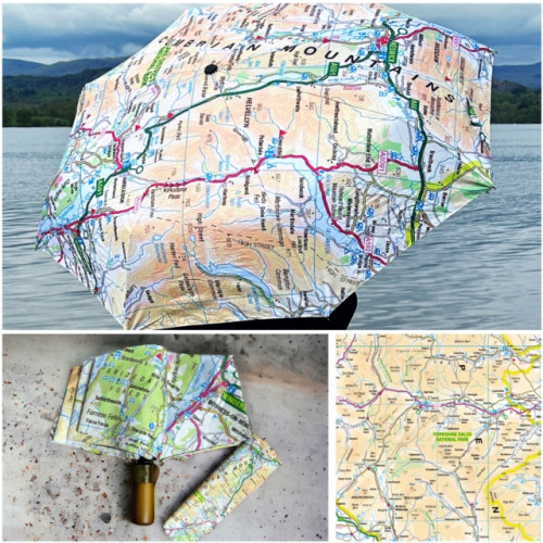 The Sugar Shed OS Map Premium Umbrella - Yorkshire Dales National Park