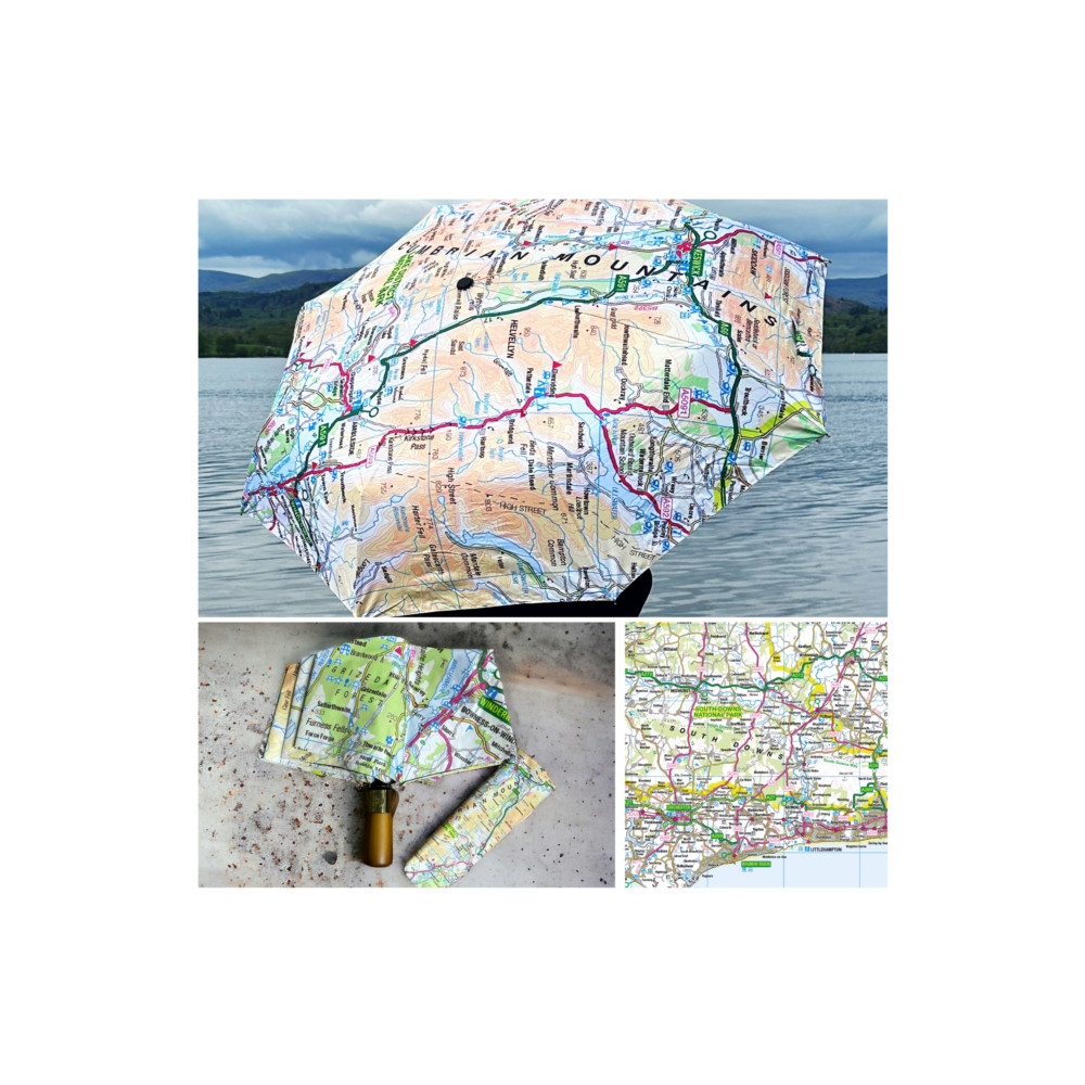 Produktbild för OS Map Premium Umbrella - South Downs National Park