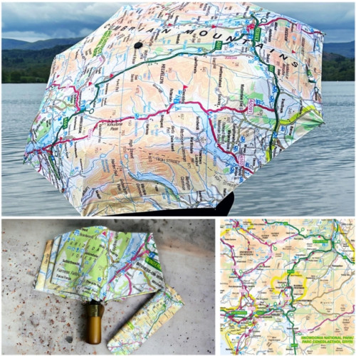 The Sugar Shed OS Map Premium Umbrella - Snowdonia National Park