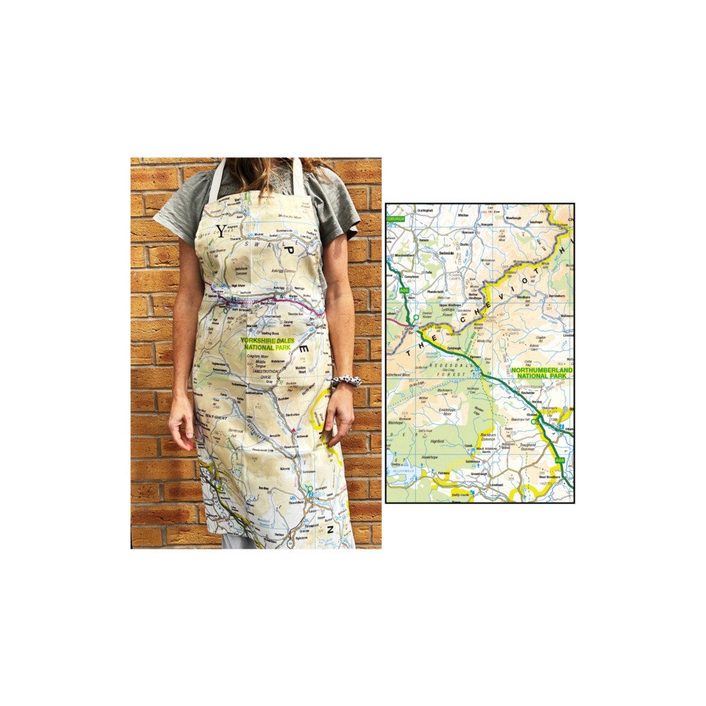 Produktbild för OS Map Adult Apron - Northumberland National Park