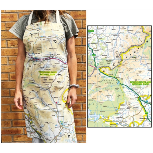 The Sugar Shed OS Map Adult Apron - Northumberland National Park