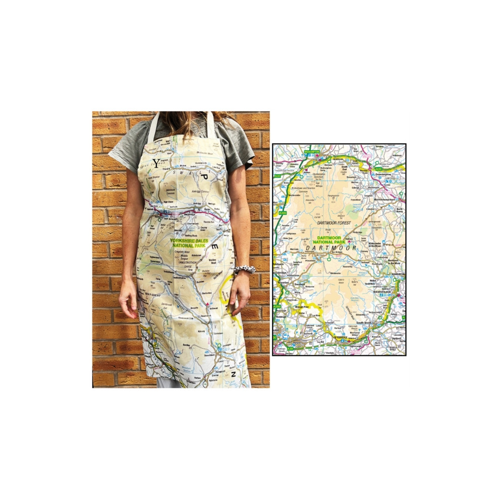 Produktbild för OS Map Adult Apron - Dartmoor National Park