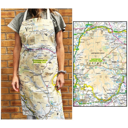 The Sugar Shed OS Map Adult Apron - Dartmoor National Park