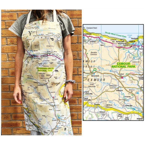 The Sugar Shed OS Map Adult Apron - Exmoor National Park