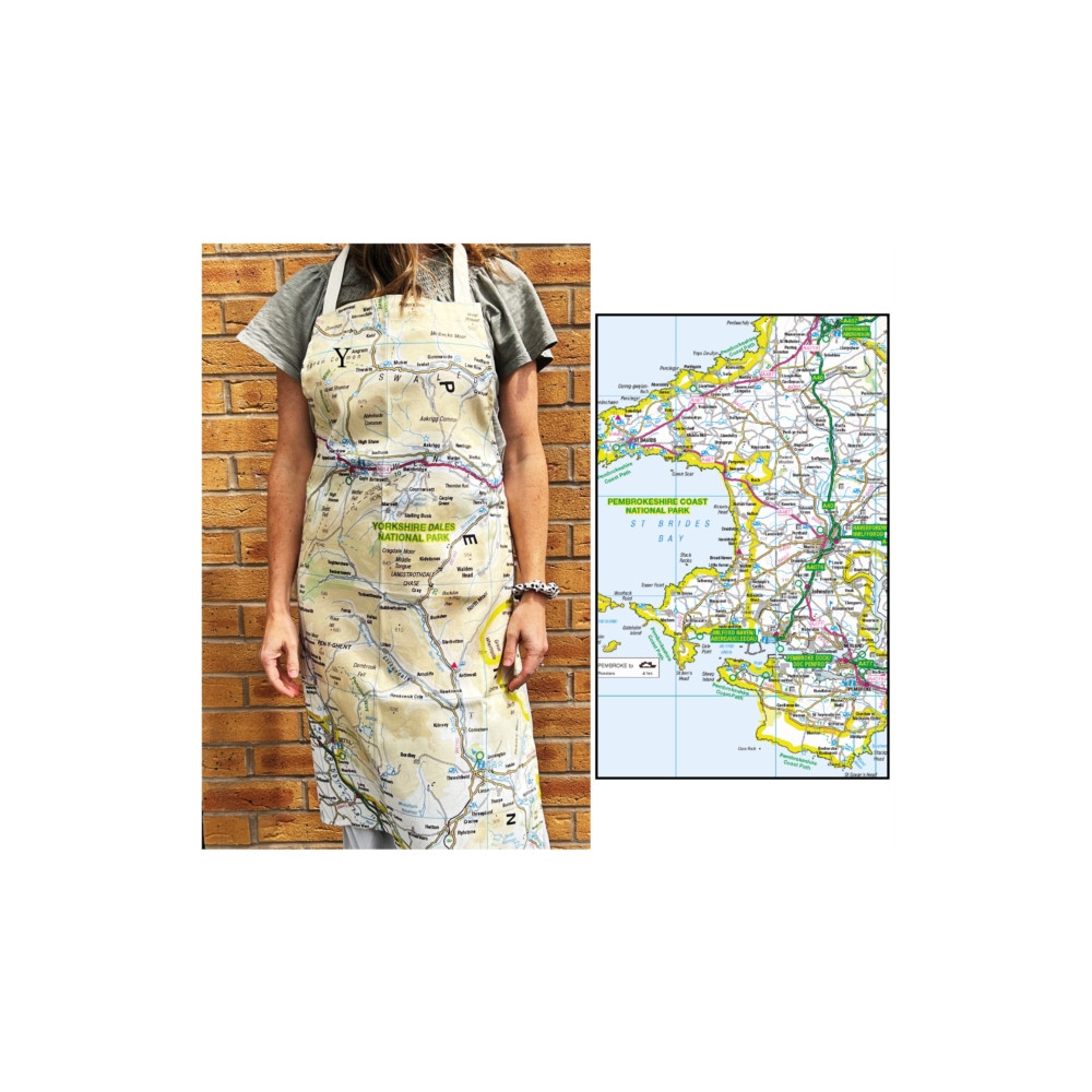Produktbild för OS Map Adult Apron - Pembrokeshire Coast National Park