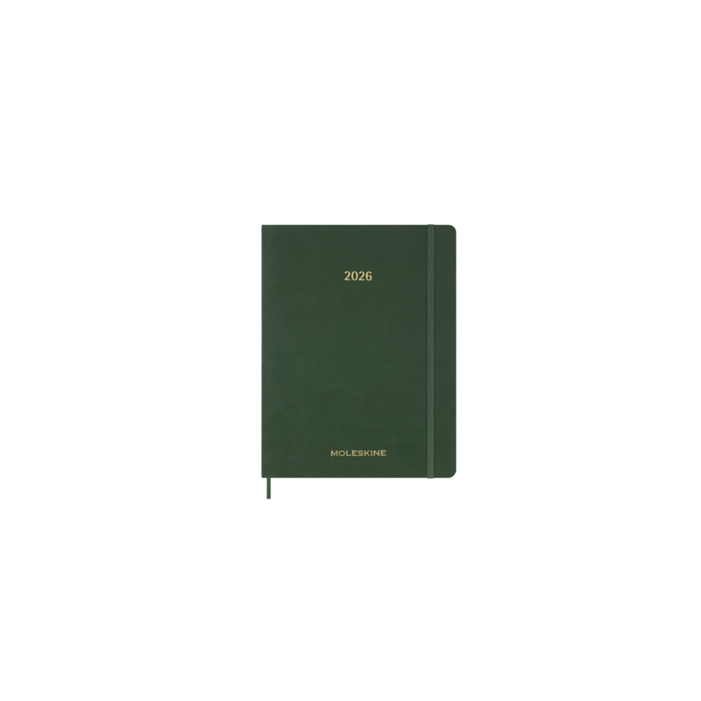 Produktbild för Moleskine 2026 13-Month Essential XXL Weekly Vertical Planner: Myrtle Green (häftad, eng)