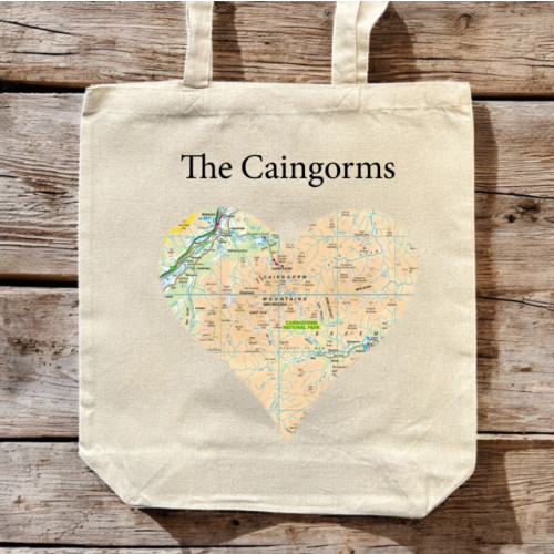 The Sugar Shed OS Map Premium Canvas Tote Bag - Cairngorms National Park