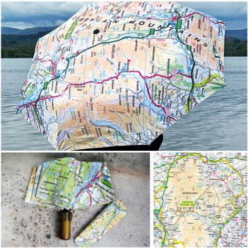 The Sugar Shed OS Map Premium Umbrella - Dartmoor National Park