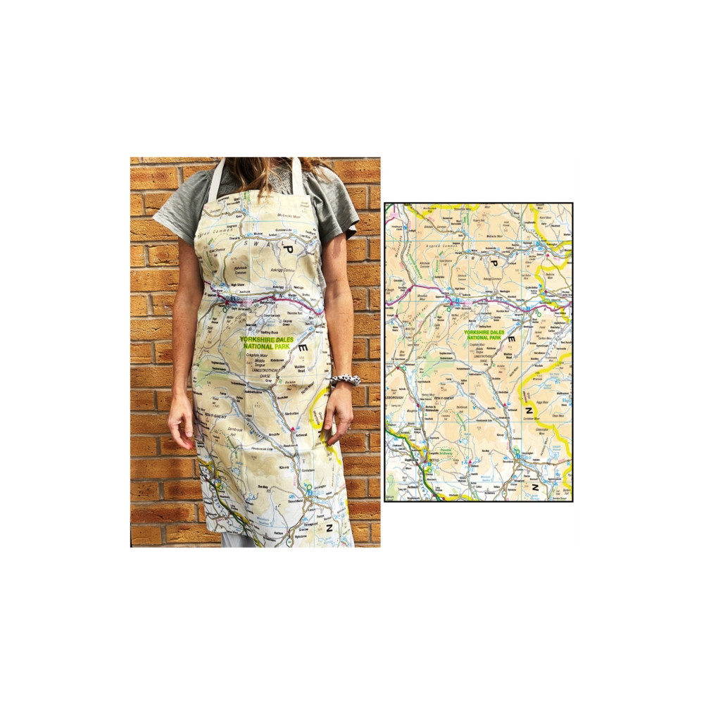 Produktbild för OS Map Adult Apron - Yorkshire Dales National Park