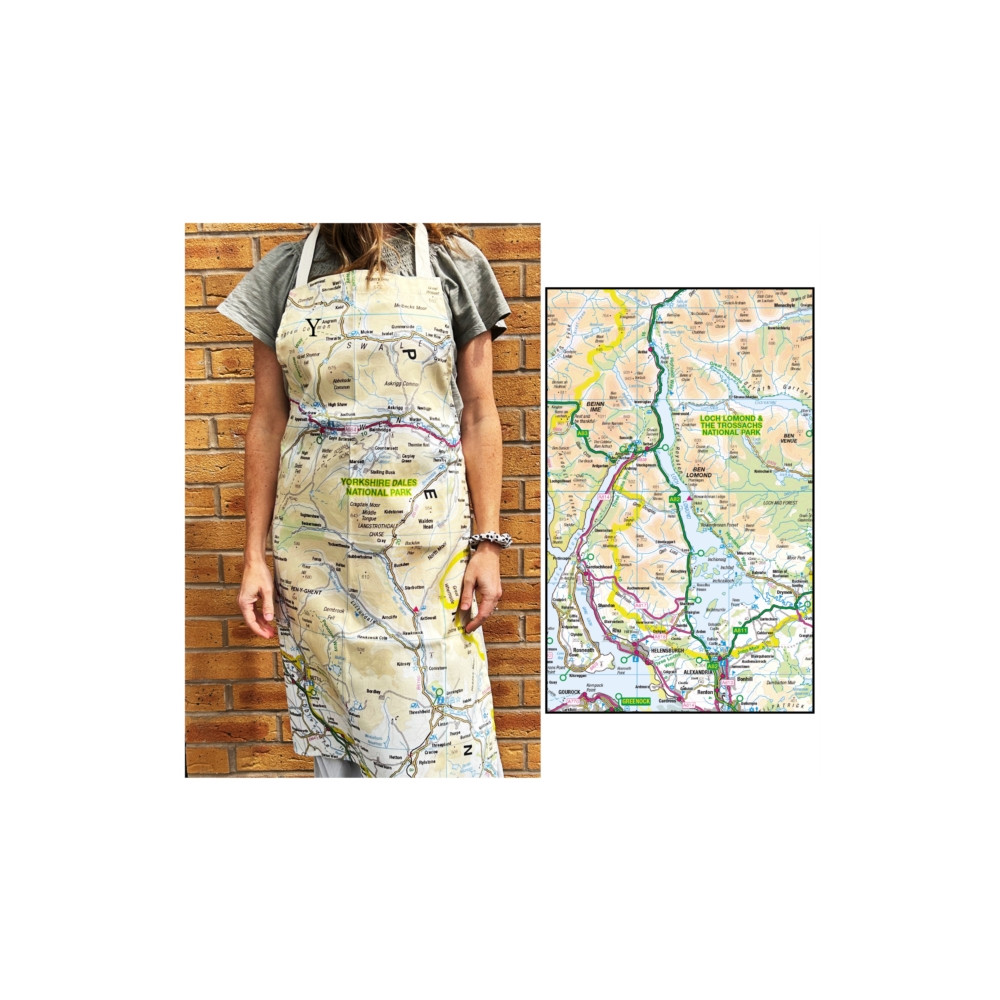 Produktbild för OS Map Adult Apron - Loch Lomond and The Trossachs National Park