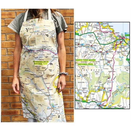 The Sugar Shed OS Map Adult Apron - North York Moors National Park